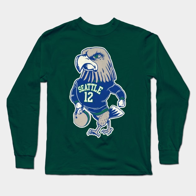 Seattle Mascot Long Sleeve T-Shirt by darklordpug